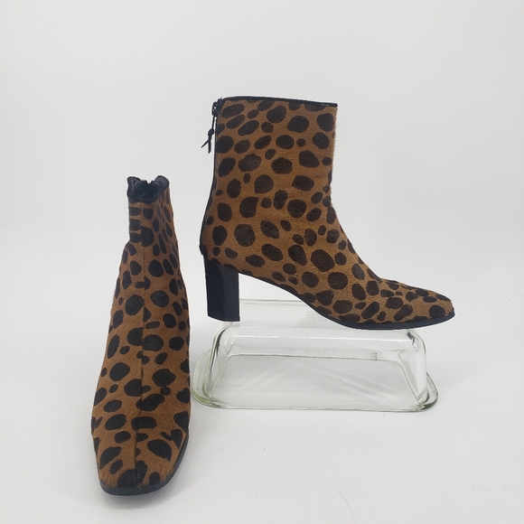 Stuart Weitzman Shoes - Stuart Weitzman Animal Print Pony Hair Booties